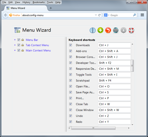 firefox mac show menu bar
